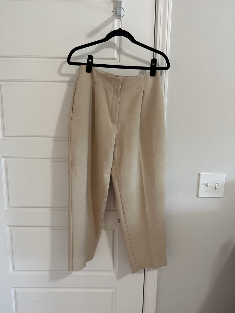 Zara tan high waisted trouser